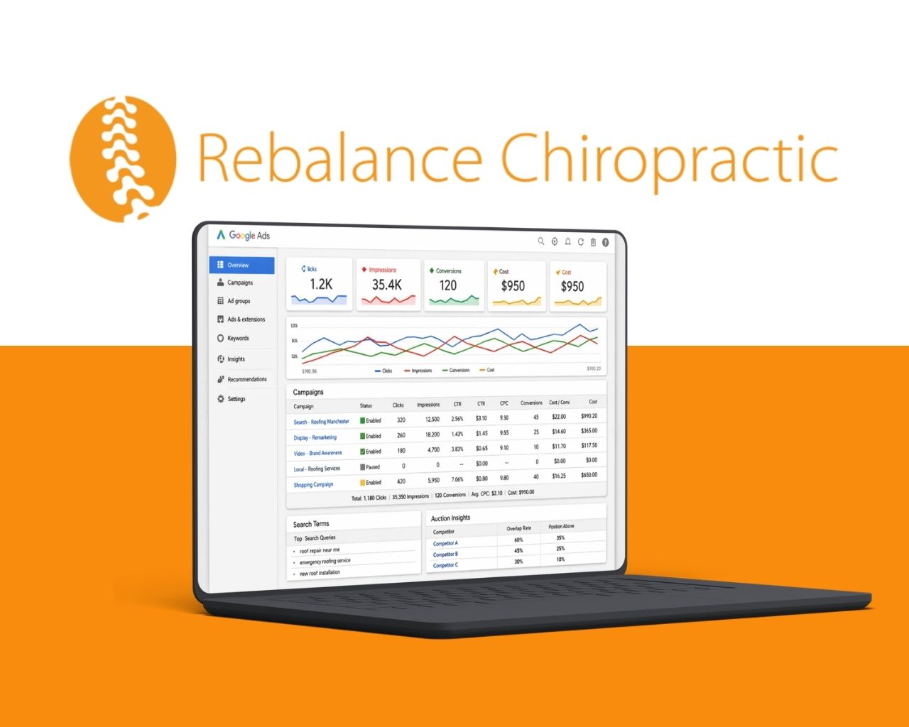 Rebalance Chiropractic case study preview